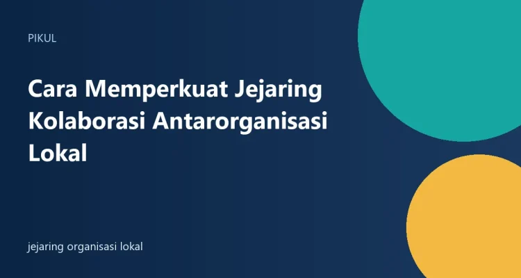 jejaring organisasi lokal